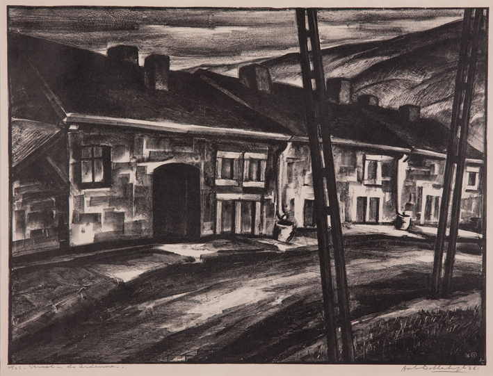 Aart van Dobbenburgh | Straat in ardennen 1926 6